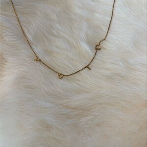 Sterling Silver VOTE Necklace 925 20” long